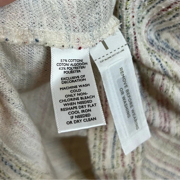 LOFT Colorful Boucle Tweed Puff Sleeve Shift Dress - Picture 7 of 9